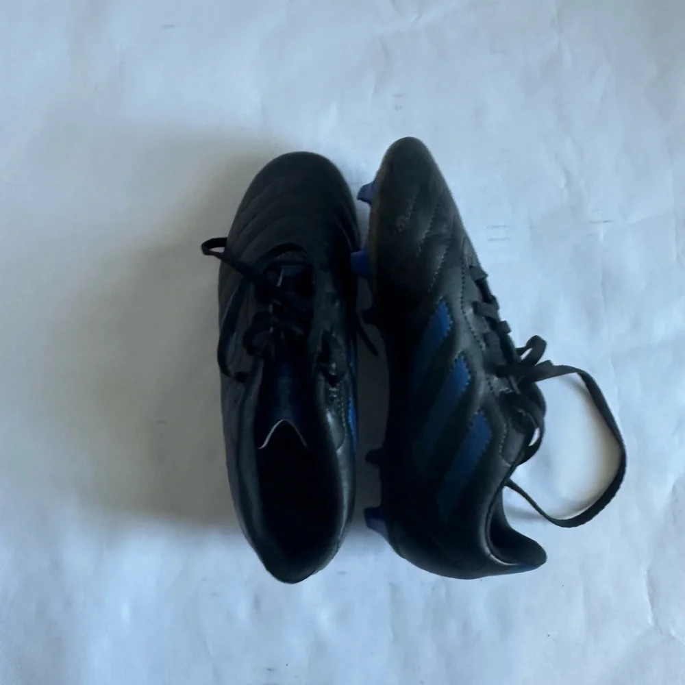 Adidas Boy’s Black and Blue Soccer Shoes